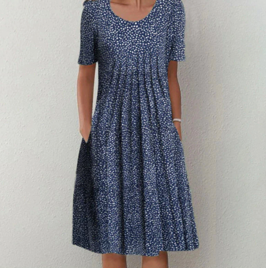 Damen Sommerkleid Mit Muster | Midi
