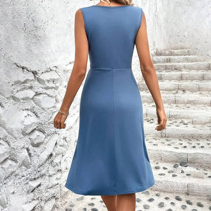 Damen Sommerkleid Mit Wickelausschnitt | Ärmellos