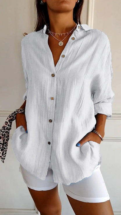 Damen Button Down Hemd | Sommer
